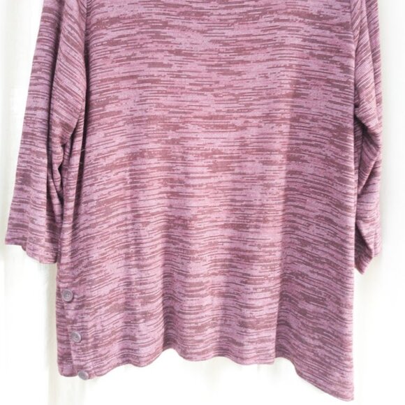 🆓Croft and Barrow Scoop Neck 3/4 Length Sleeved Tee - Picture 2 of 7